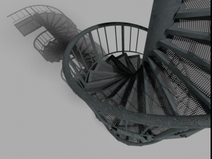 aluminum spiral staircases Modèle 3D