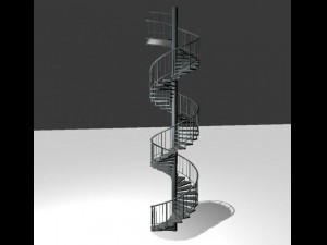 aluminum spiral staircases Modèle 3D