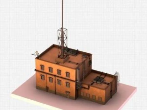 未来的なゲットーの建物 3Dモデル