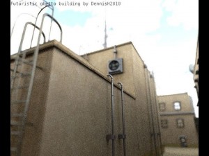 futuristic ghetto building 3D Model