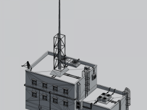 futuristic ghetto building 3D Model