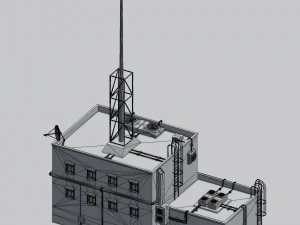 futuristic ghetto building 3D Model