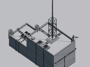 futuristic ghetto building 3D Model