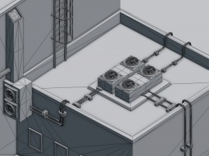 futuristic ghetto building 3D Model