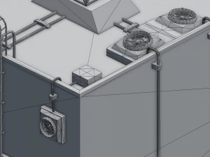 futuristic ghetto building 3D Model