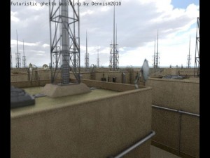 futuristic ghetto building 3D Model