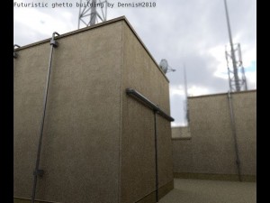 futuristic ghetto building 3D Model