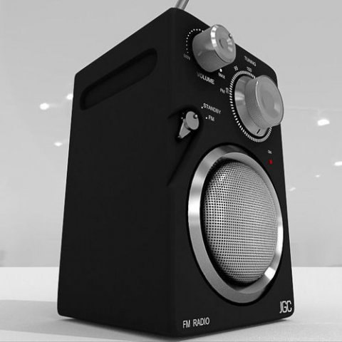 jgc radio rigged and animated 3D 모델 .c4d .max .obj .3ds .fbx .stl .blend 