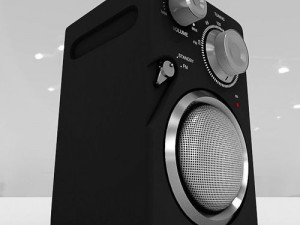 jgc radio rigged and animated 3D Model