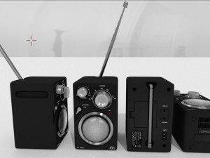 jgc radio rigged and animated 3D 모델