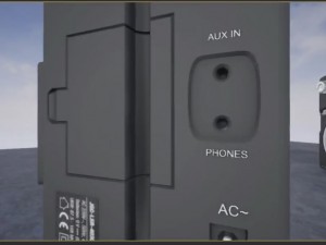 jgc radio rigged and animated 3D 모델