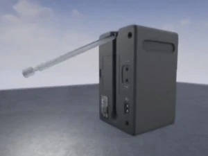 jgc radio rigged and animated 3D Model