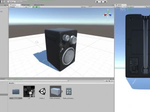 jgc radio rigged and animated 3D Model