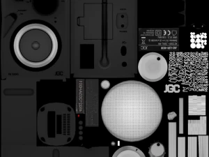 jgc radio rigged and animated 3D Model