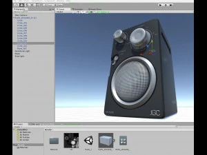 jgc radio rigged and animated 3D Model