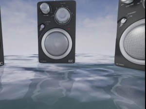 jgc radio rigged and animated 3D 모델