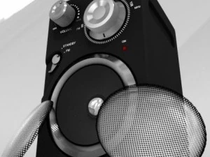 jgc radio rigged and animated 3D Model