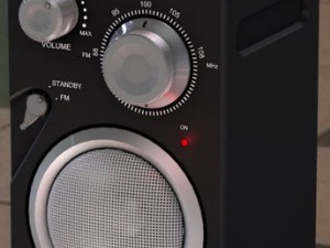 jgc radio rigged and animated 3D 모델