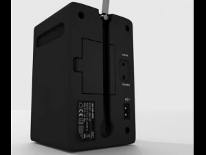 jgc radio rigged and animated 3D Model