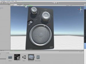 jgc radio rigged and animated 3D Model