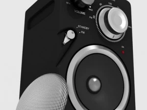 jgc radio rigged and animated 3D Model