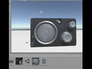 jgc radio rigged and animated 3D 모델