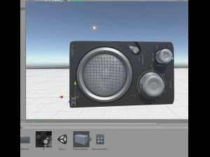 jgc radio rigged and animated 3D Model