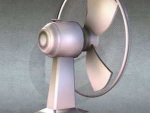 animated fan game ready Model 3D