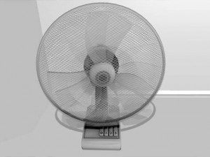 animated fan game ready Model 3D