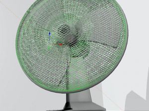 animated fan game ready Model 3D
