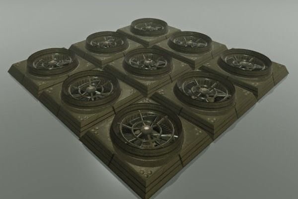 industrial fan low poly and animated 3D 模型 .c4d .max .obj .3ds .fbx .stl .blend 