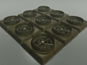 industrial fan low poly and animated 3D Model