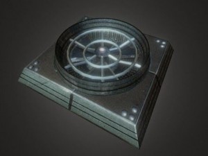 industrial fan low poly and animated 3D 模型