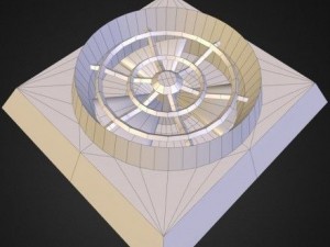 industrial fan low poly and animated 3D 模型
