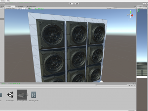 industrial fan low poly and animated 3D 模型