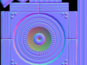 industrial fan low poly and animated 3D 模型