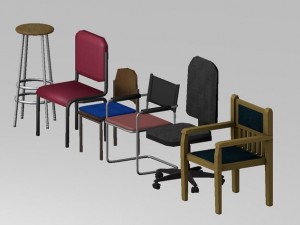 chair set 3D Model