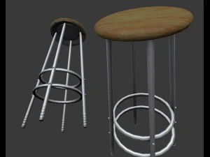 कुर्सी सेट 3D मॉडल