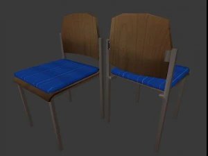 कुर्सी सेट 3D मॉडल