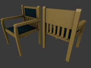 कुर्सी सेट 3D मॉडल