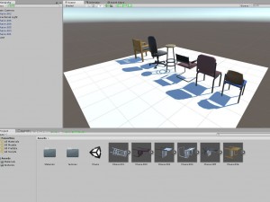chair set 3D Модель