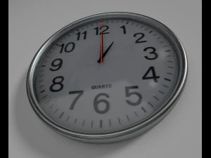 animated wall clock 3D Model