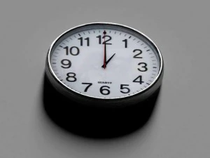 animated wall clock 3D Model