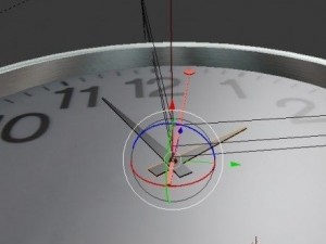 animated wall clock 3D Model