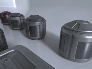 sci-fi container props game ready 3D Model