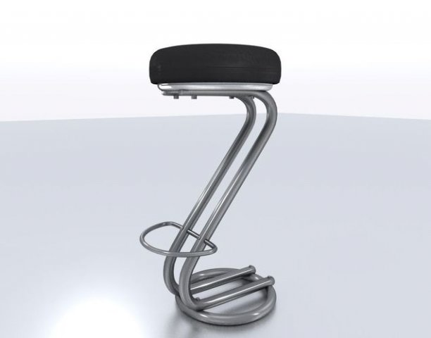 barstool 3D Модель .c4d .max .obj .3ds .fbx .stl .blend 