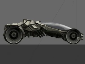 futuristic car game-ready 3D Model