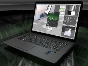 hp laptop high poly Model 3D