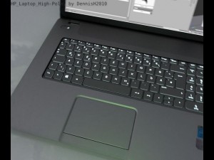 hp laptop high poly Model 3D