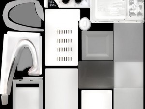 microwave rigged and animated Model 3D